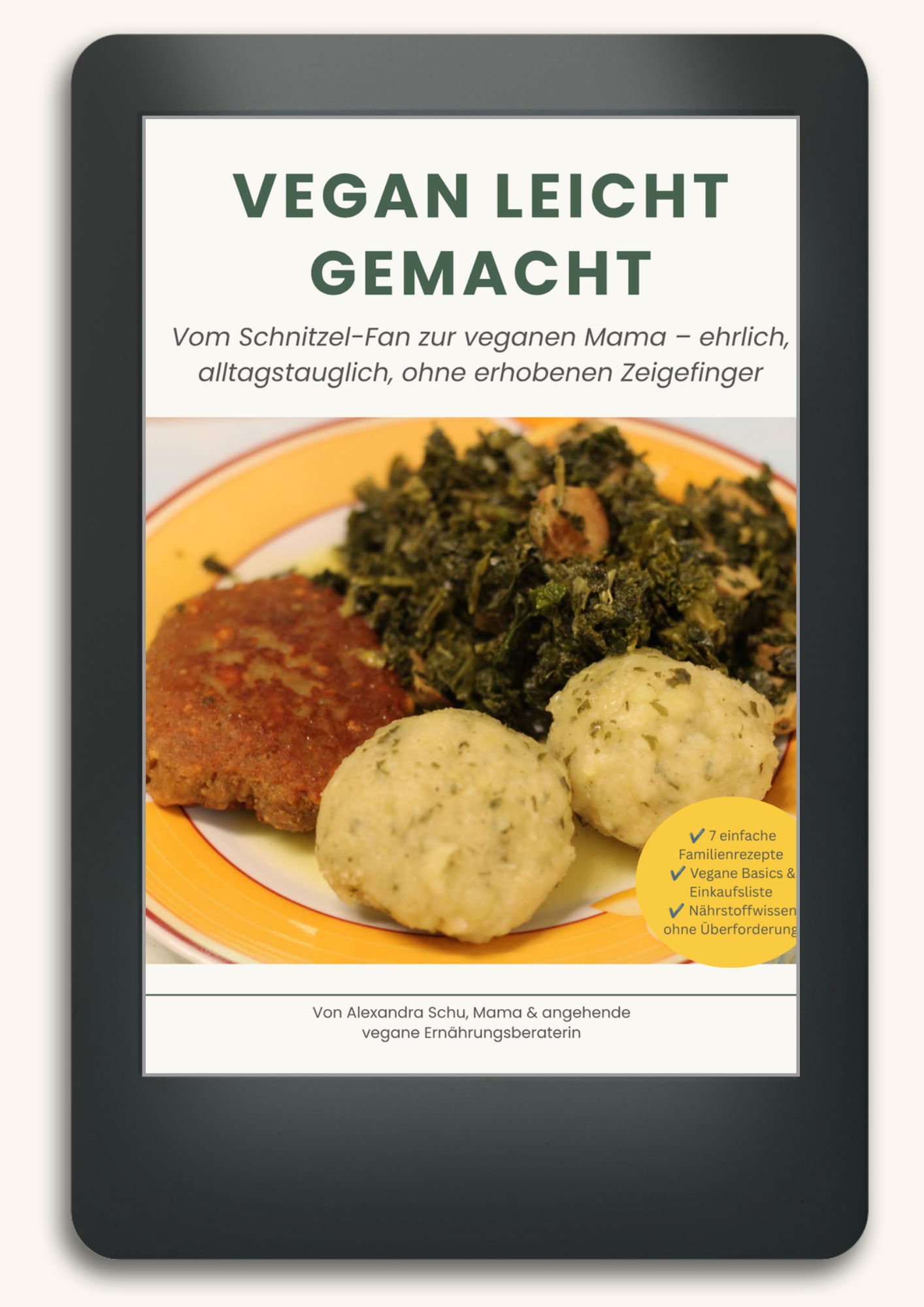 E-Book Cover Mockup Vegan leicht gemacht